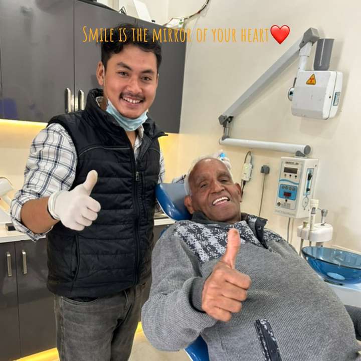 Smile is the mirror of your heart - a happy patient with Dr. Gaurav